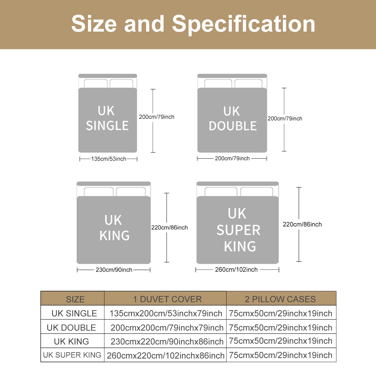 Carrara Noir Marble Duvet Cover Set | Navy Blue & Gold Marble Print Bedding Set, King Size 3-Piece with 2 Pillowcases