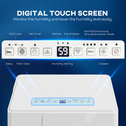 30L Clothes Dryer Dehumidifier - White