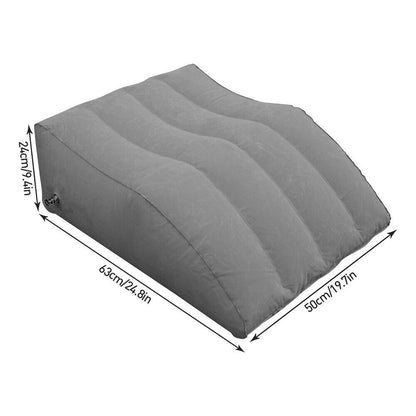 Inflatable Leg Elevation Wedge Pillow – Grey