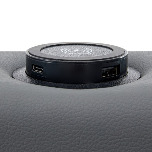 Aura Sync Smart King Bed 5ft – Grey PU with LED, USB & Storage