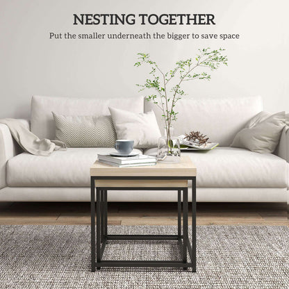 Astro coffee table | Oak Nest of 2 Coffee Tables