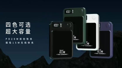 Magnetic Power Bank – Portable Charger in Black