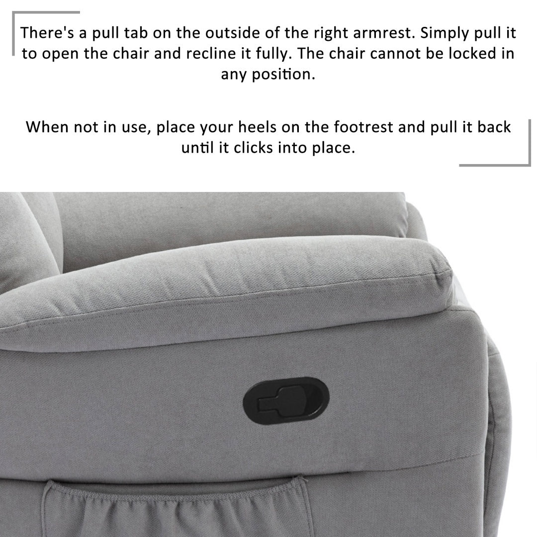 Serenity Comfort Recliner Chair – Adjustable Lift Armchair for Elderly, Grey