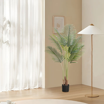 Artificial Palm Tree | Realistic Tall Faux Tropical Plant for Indoor Home Decor, Office & Living Room
