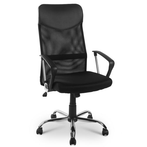 Mesh High Back Executive Multicolour Adjustable Swivel Office Chair, Recline, Mesh Seat Black