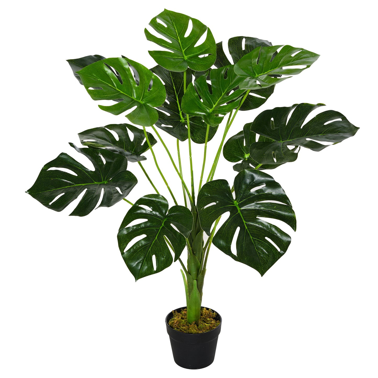 Decorative Artificial Monstera Plants In Pot Fake Plants For Home Indoor Outdoor Decor, 85cm