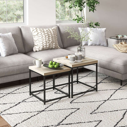 Astro coffee table | Oak Nest of 2 Coffee Tables