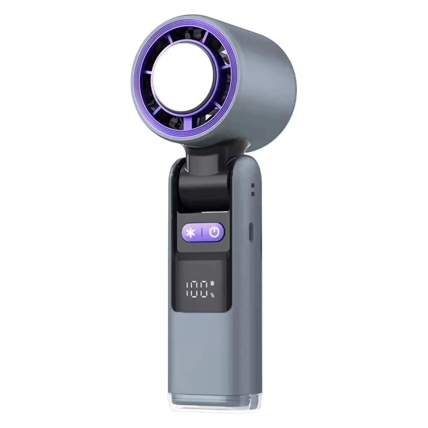 Stay Cool Anywhere: A portable, foldable personal fan with 100-speed adjustable cooling, a long-lasting 4000mAh battery, and a clear LED display. Perfect for travel, work, and outdoor adventures. UK- 24BIZHUB