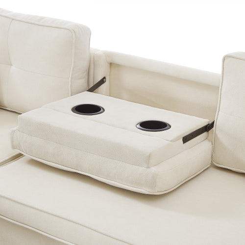 L‑Shaped Pull‑Out Sofa bed with Storage & USB