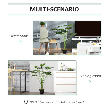 Decorative Artificial Monstera Plants In Pot Fake Plants For Home Indoor Outdoor Decor, 85cm