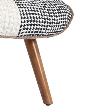 Chroma Pop Accent Chair & Ottoman – Multi‑Colour