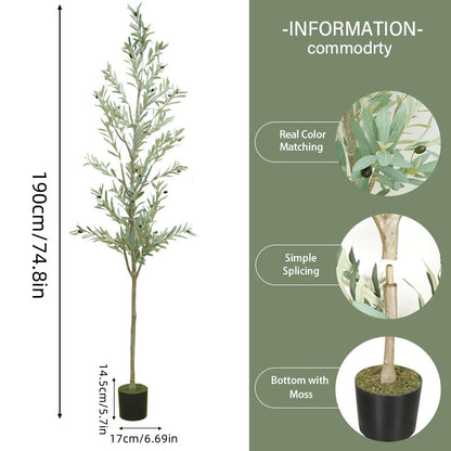 Artificial Olive Tree 74.8 Inches