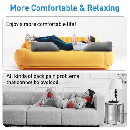 Inflatable Leg Elevation Wedge Pillow – Grey