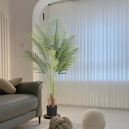 Artificial Palm Tree | Realistic Tall Faux Tropical Plant for Indoor Home Decor, Office & Living Room