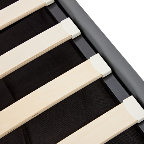 Aura Sync Smart King Bed 5ft – Grey PU with LED, USB & Storage