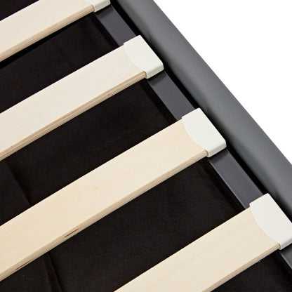 Aura Sync Smart King Bed 5ft – Grey PU with LED, USB & Storage