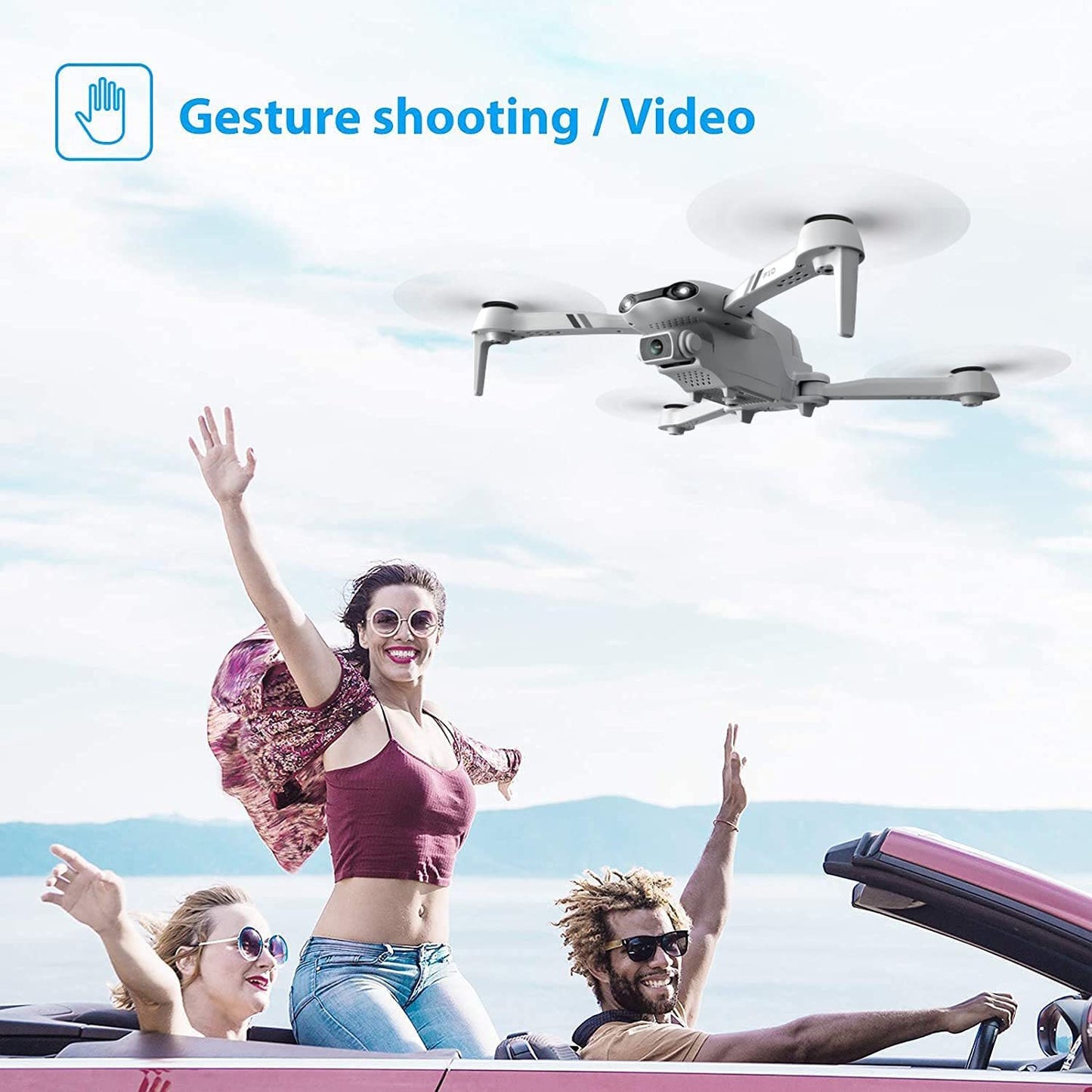 4DRC F10 Foldable Drone with 1080P Camera – WiFi FPV RC Quadcopter (UK)